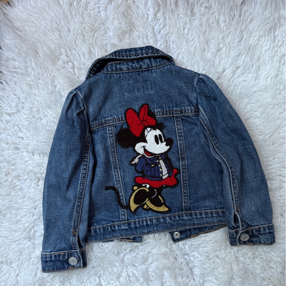 Kids Denim Jacket with Cartoon Patch
